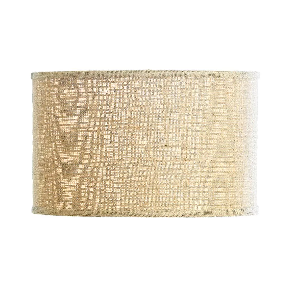 10" Burlap Drum Shade