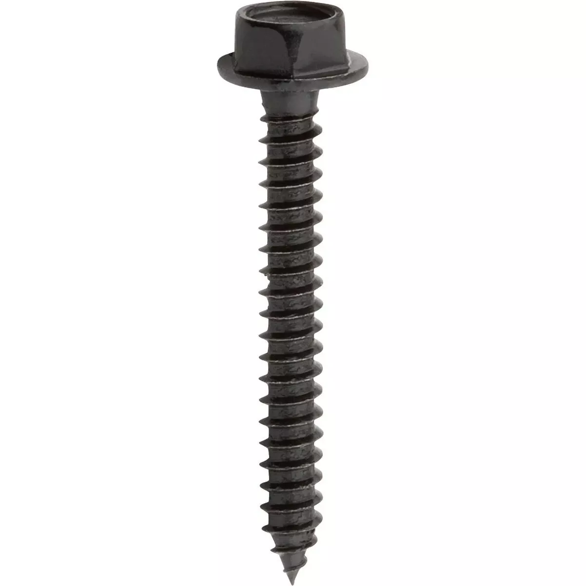 #10 X 1-1/2 In. Hex Head Black Wood Screw (16-count)