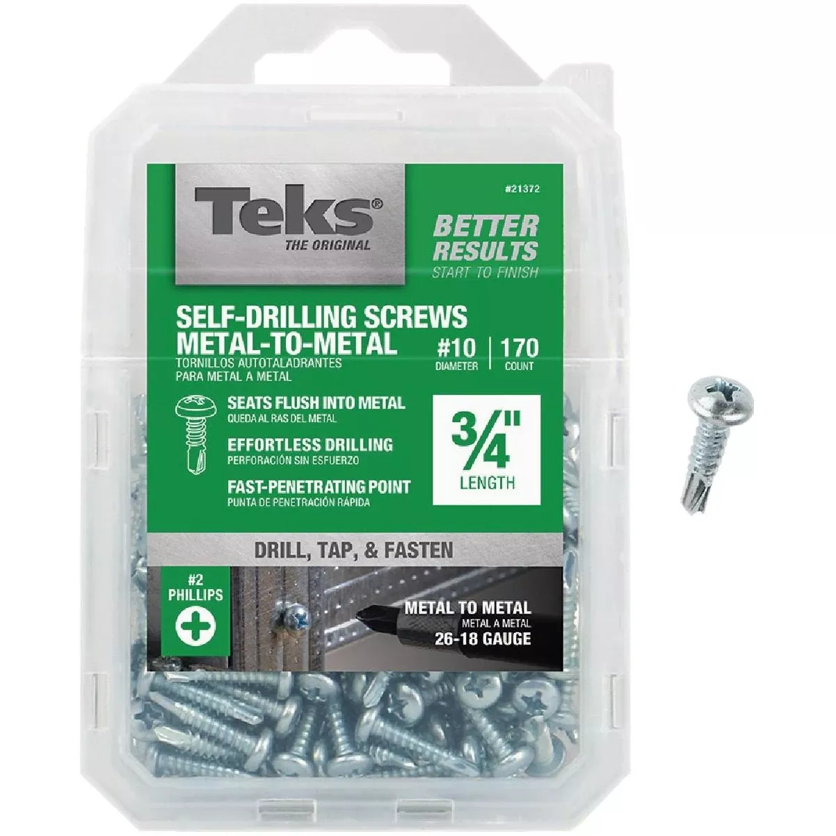 #10 X 3/4 In. Pan Head Drill Point Metal To Metal Screw (170-count)