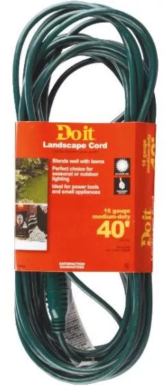 40' Landscape Extension Power Cord - 16/3