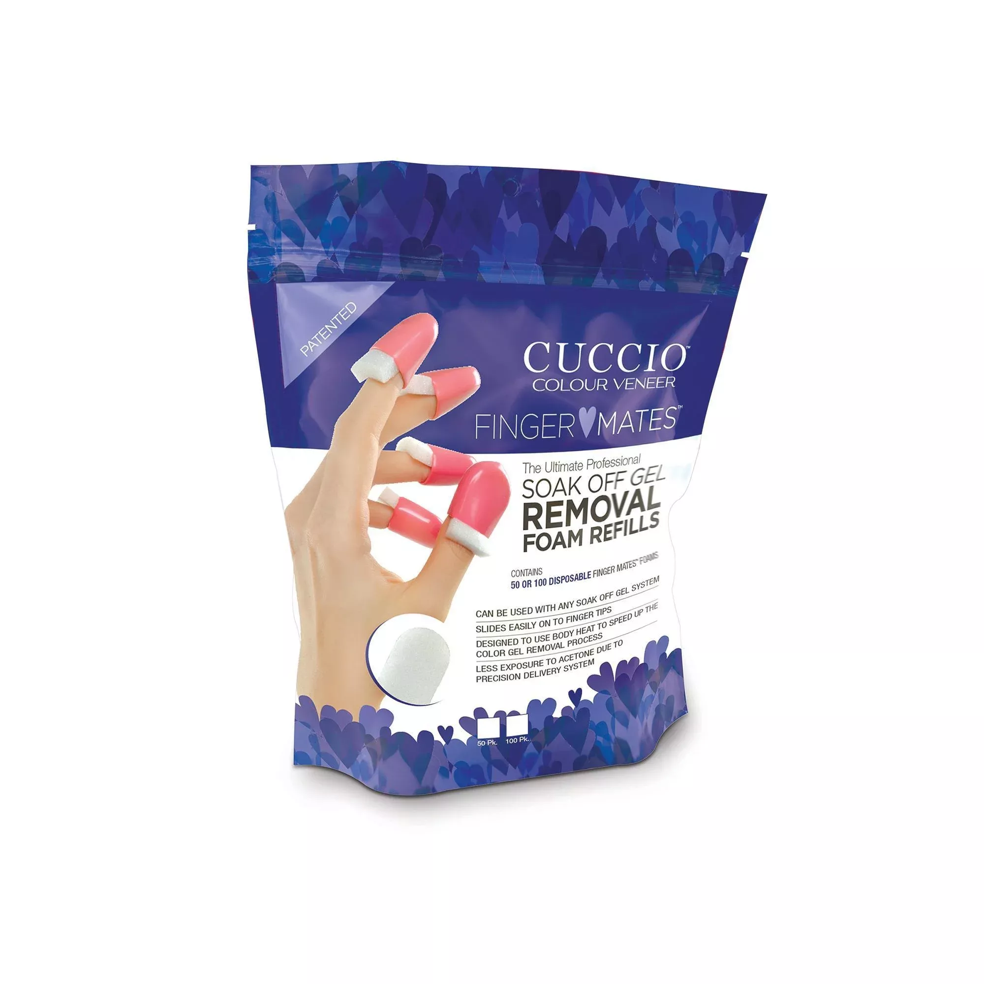 Cuccio Soak Off Mates, 50 Piece Refill