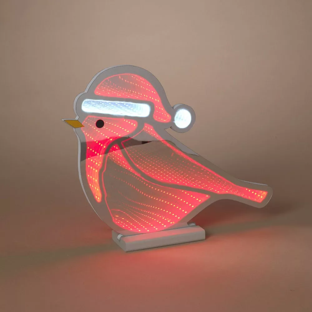 Holiday Cardinal LED Infinity Light - 15.6"