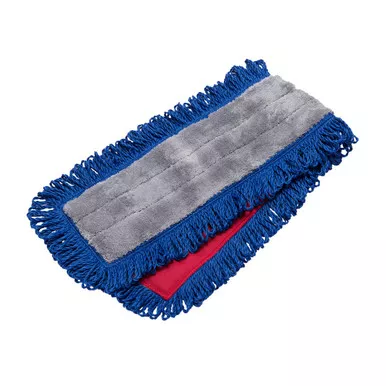 Microfiber Fringe Dust Mop Pads With Canvas Back - 36 Inch