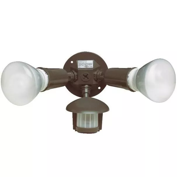 Twin Motion Floodlight Fixture - Bronze
