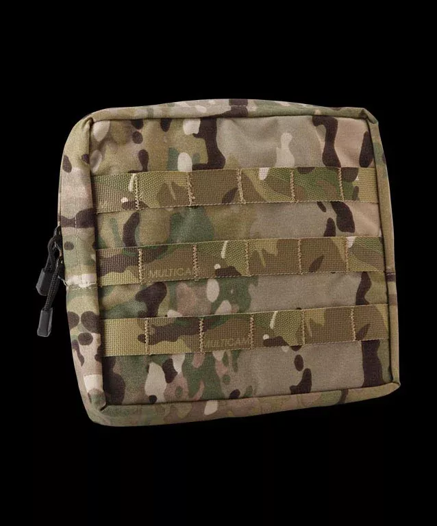 Zipper Large Misc/Utiltiy Pouch Tuck Strap W/ Molle